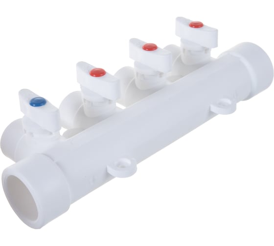 Коллектор с шаровыми кранами LAMMIN PPR 32х4 Lm31081004032