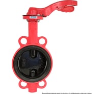 Дисковый поворотный межфланцевый затвор Архимед, ручной, ДУ125, РУ16, чугунный, диск чугун AZ341-125-16