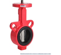 Дисковый поворотный межфланцевый затвор Архимед голый шток, ДУ50, РУ16, чугунный, диск нержавеющая сталь AZ331-050-16-N