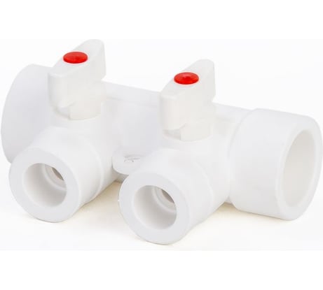 Коллектор с шаровыми кранами LAMMIN PPR 32х2 Lm31081002032