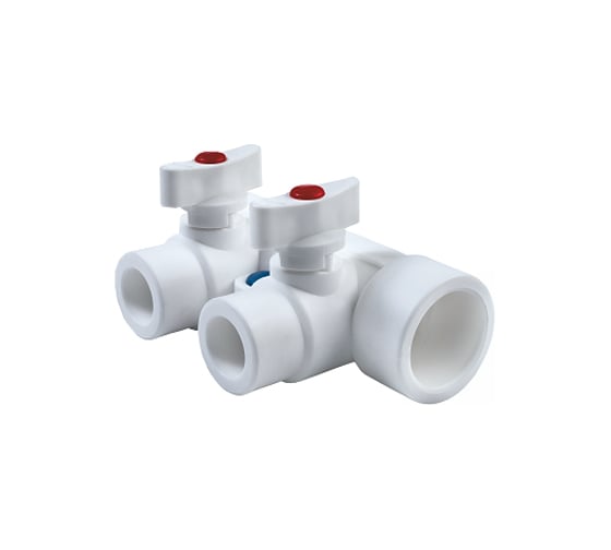 Коллектор с шаровыми кранами LAMMIN PPR 32х2 Lm31081002032