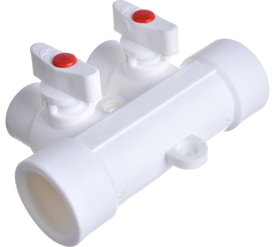 Коллектор с шаровыми кранами LAMMIN PPR ВР 32х1/2х2  Lm31082215032