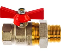 Шаровой кран Altstream полный проход с американкой 1" ВН/НАР бабочка 014010703