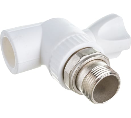 Шаровый угловой кран PPR LAMMIN PREMIUM радиаторный, 25х3/4" Lm31176025020