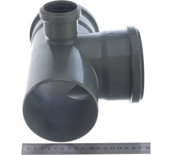 Крестовина для канализации Flextron двухплоскостная, левая 110х110х50/87 SVK-K711587 Н0000011268