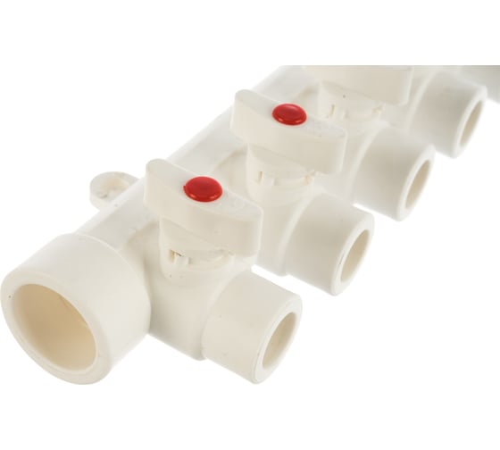 Коллектор с шаровыми кранами PPR LAMMIN 32х5 Lm31081005032