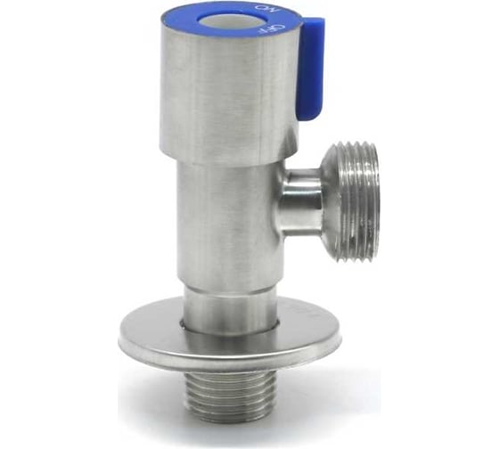 Клапан для бытовой техники Rvc (кран-букса) угловой 1/2"ш х 3/4"ш САТИН-СИНИЙ 16890