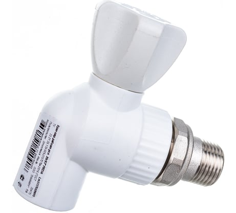 Шаровый кран для радиатора LAMMIN PREMIUM PPR угловой, 20х1/2" Lm31176020015