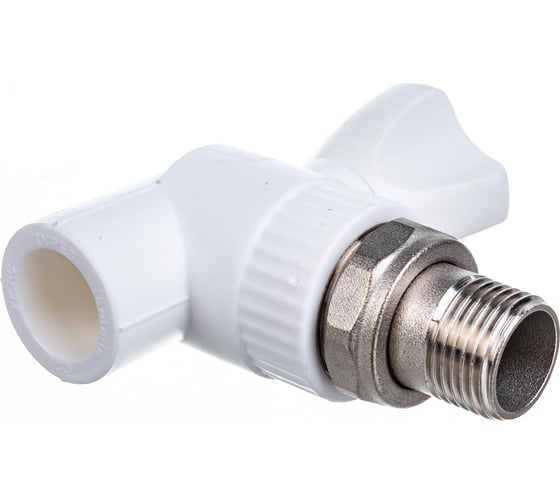 Шаровый кран для радиатора LAMMIN PREMIUM PPR угловой, 20х1/2" Lm31176020015