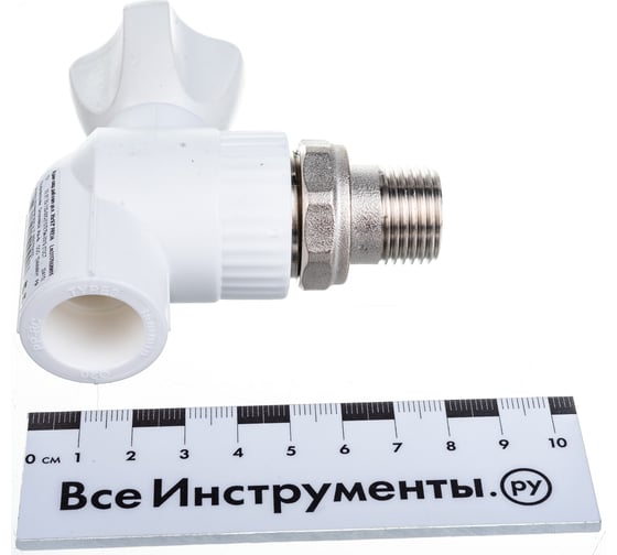 Шаровый кран для радиатора LAMMIN PREMIUM PPR угловой, 20х1/2" Lm31176020015