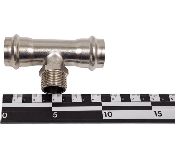 Тройник с наружной резьбой из нержавеющей стали VALTEC 28х3/4 VTi.933.I.280528
