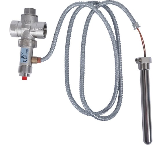 Термоклапан для твердотопливных котлов STOUT 1/2", капиляр, 1300 мм SVS-0007-000015 RG008UL6J9UK7A 1