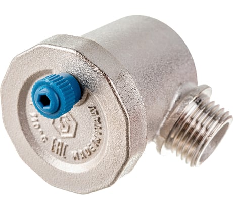 Автоматический воздухоотводчик STOUT вертикальный выпуск, угловое подключение, наружная резьба 1/2", никель SVS-1013-000015 RG008UB7933I02