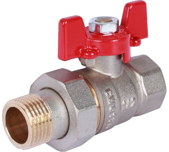 Шаровой кран с американкой ROMMER 1/2", ВН/НР, RBV-0005-0510215, RG008UB5BJ9TAM