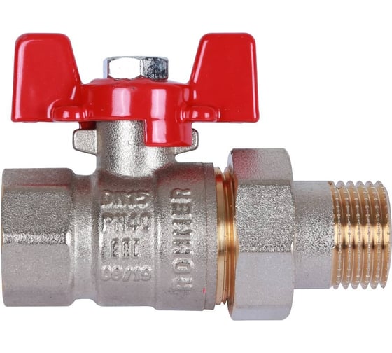 Шаровой кран с американкой ROMMER 1/2", ВН/НР, RBV-0005-0510215, RG008UB5BJ9TAM