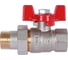 Шаровой кран с американкой ROMMER 1/2", ВН/НР, RBV-0005-0510215, RG008UB5BJ9TAM 5