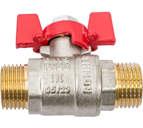 Шаровой кран ROMMER 1/2", НР/НР, RBV-0007-0410215, RG008UB5BPDC5I