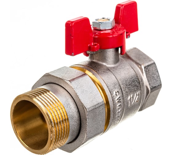 Шаровой кран ROMMER с американкой 1 1/4" ВН/НР RBV-0005-0510232