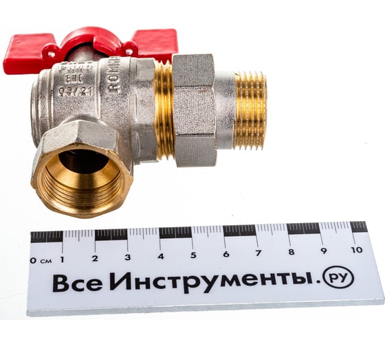 Шаровой кран угловой с американкой ROMMER 3/4", ВН/НР, RBV-0006-0610220, RG008UB5BO3F41