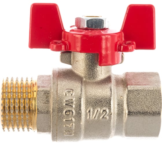 Шаровой кран ROMMER 1/2", ВН/НР, RBV-0004-0210215, RG008UB5BCMLC4