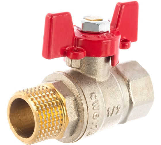 Шаровой кран ROMMER 1/2", ВН/НР, RBV-0004-0210215, RG008UB5BCMLC4