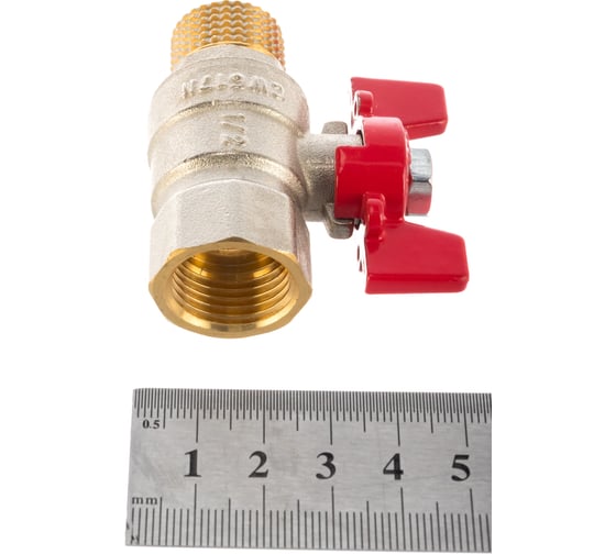Шаровой кран ROMMER 1/2", ВН/НР, RBV-0004-0210215, RG008UB5BCMLC4