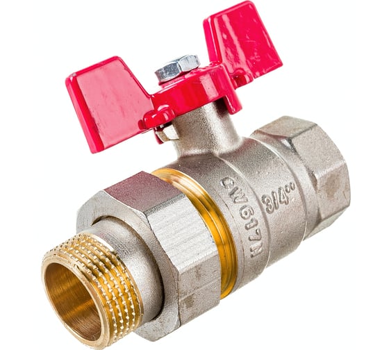 Шаровой кран с американкой ROMMER 3/4", ВН/НР, RBV-0005-0510220, RG008UB5BK0OC3