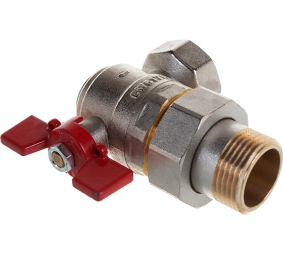 Шаровой кран угловой с американкой ROMMER 1", ВН/НР, RBV-0006-0610225, RG008UB5BOHQSP