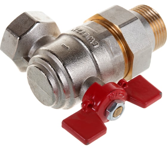 Шаровой кран угловой с американкой ROMMER 1", ВН/НР, RBV-0006-0610225, RG008UB5BOHQSP