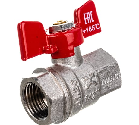 Шаровый кран IVANCI Superior, ручка-бабочка, внутренняя-внутренняя резьба 1/2" IVC.100217.N.03