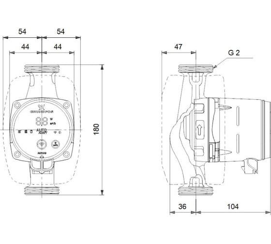 Циркуляционный насос Grundfos ALPHA3 32-40 NEW 99371983