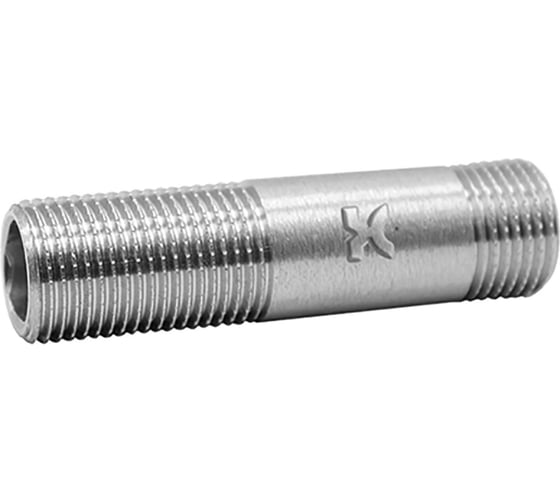 Сгон IVANCI никелированный, наружная резьба 1/2"x100 мм IVC.104653.N.04
