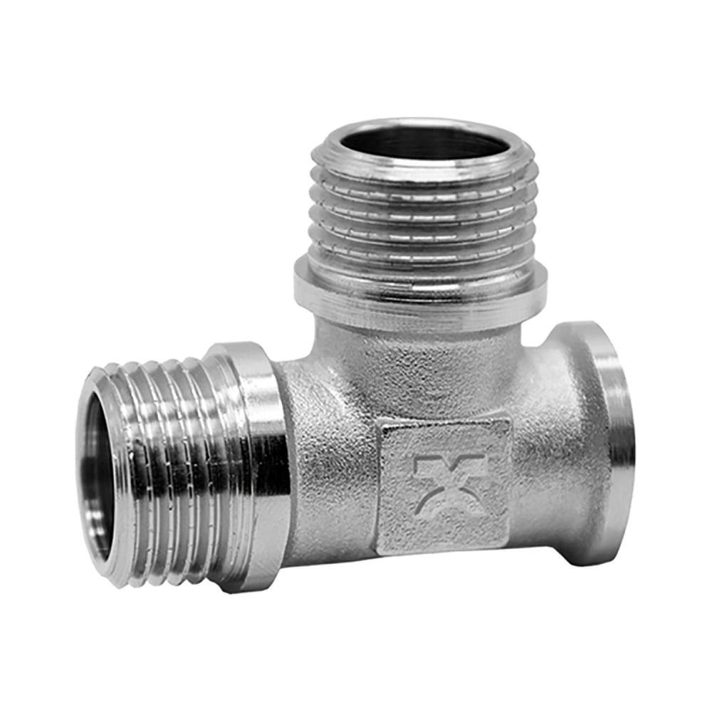 Тройник IVANCI никелированный, наружная-наружная-внутренняя резьба 1/2 ...