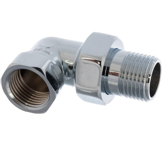 Угловой разъемный соединитель IVANCI хромированный 1/2" IVC.104098Cr.N.03