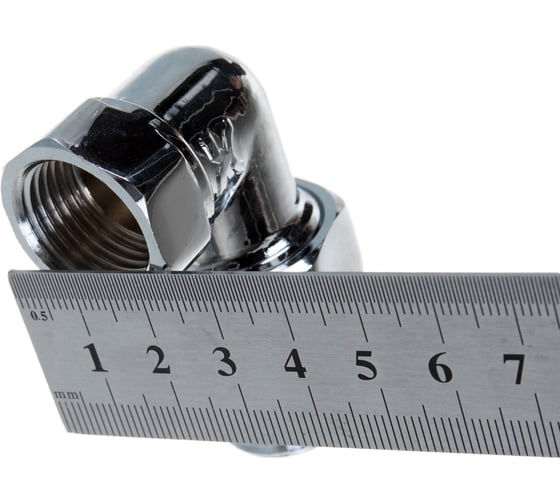 Угловой разъемный соединитель IVANCI хромированный 1/2" IVC.104098Cr.N.03