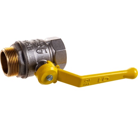 Шаровой кран LD латунь никель газ Pride Ду 32 Ру25 ВР/НР 007-8050