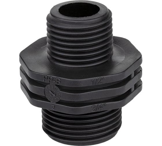 Ниппель пластиковый переходной MasterProf 3/4" х 1/2" н/н ДС.071908