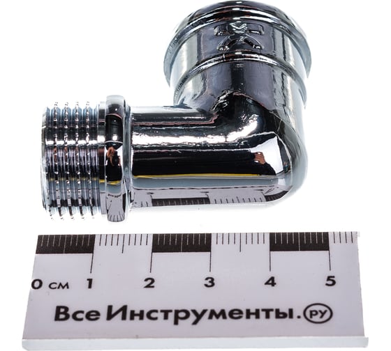 Угольник IVANCI хромированный, внутренняя - наружная резьба 1/2" IVC.104092Cr.N.03