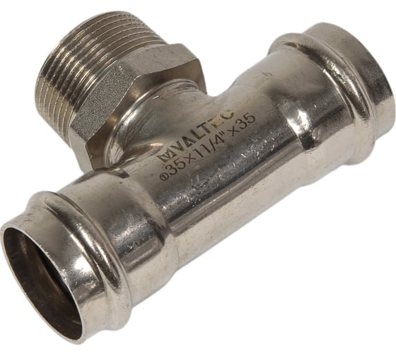 Тройник с наружной резьбой нержавеющая сталь VALTEC 35х1 1/4 VTi.933.I.350735