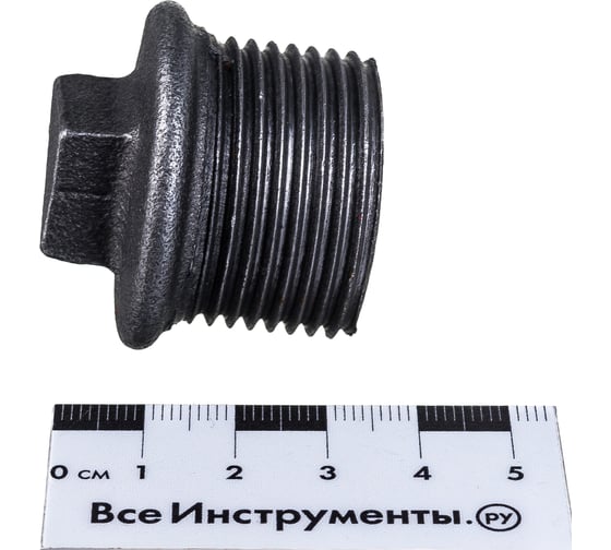 Заглушка чугун Fittex PLUS Ду 25 1" НР 128-0905