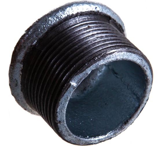 Заглушка чугун оцинкованная Fittex PLUS Ду 32 1 1/4" НР 128-3201