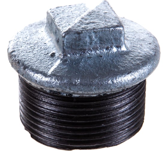 Заглушка чугун оцинкованная Fittex PLUS Ду 32 1 1/4" НР 128-3201