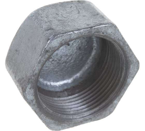 Заглушка чугун оцинкованная Fittex PLUS Ду 32 1 1/4" ВР 128-3193