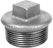 Заглушка чугун оцинкованная Fittex PLUS Ду 15 1/2 НР 128-3198