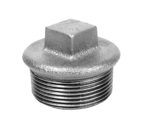 Заглушка чугун оцинкованная Fittex PLUS Ду 50 2" НР 128-3203