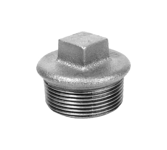 Заглушка чугун оцинкованная Fittex PLUS Ду 50 2" НР 128-3203
