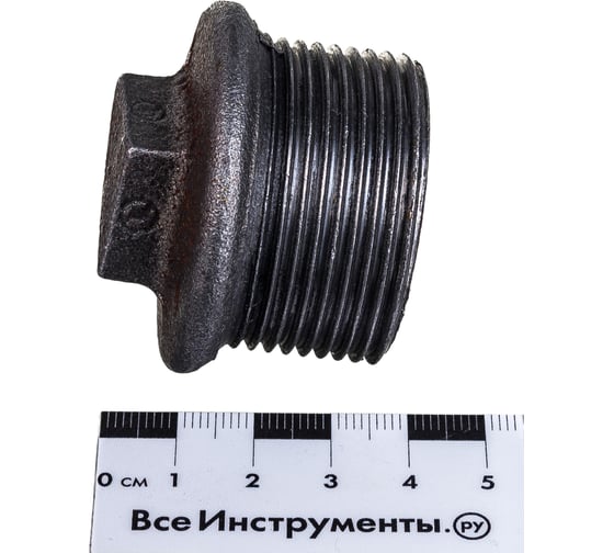 Заглушка чугун Fittex PLUS Ду 32 1 1/4" НР 128-0906