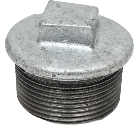 Заглушка чугун оцинкованная Fittex PLUS Ду 40 1 1/2" НР 128-3202