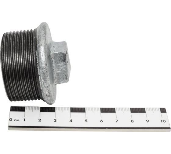 Заглушка чугун оцинкованная Fittex PLUS Ду 40 1 1/2" НР 128-3202