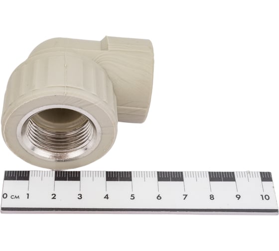 Угольник комбинированный с внутренней резьбой VALFEX PP-R серый, 25 мм х3/4", 90 градусов 10125025Г 127-0488